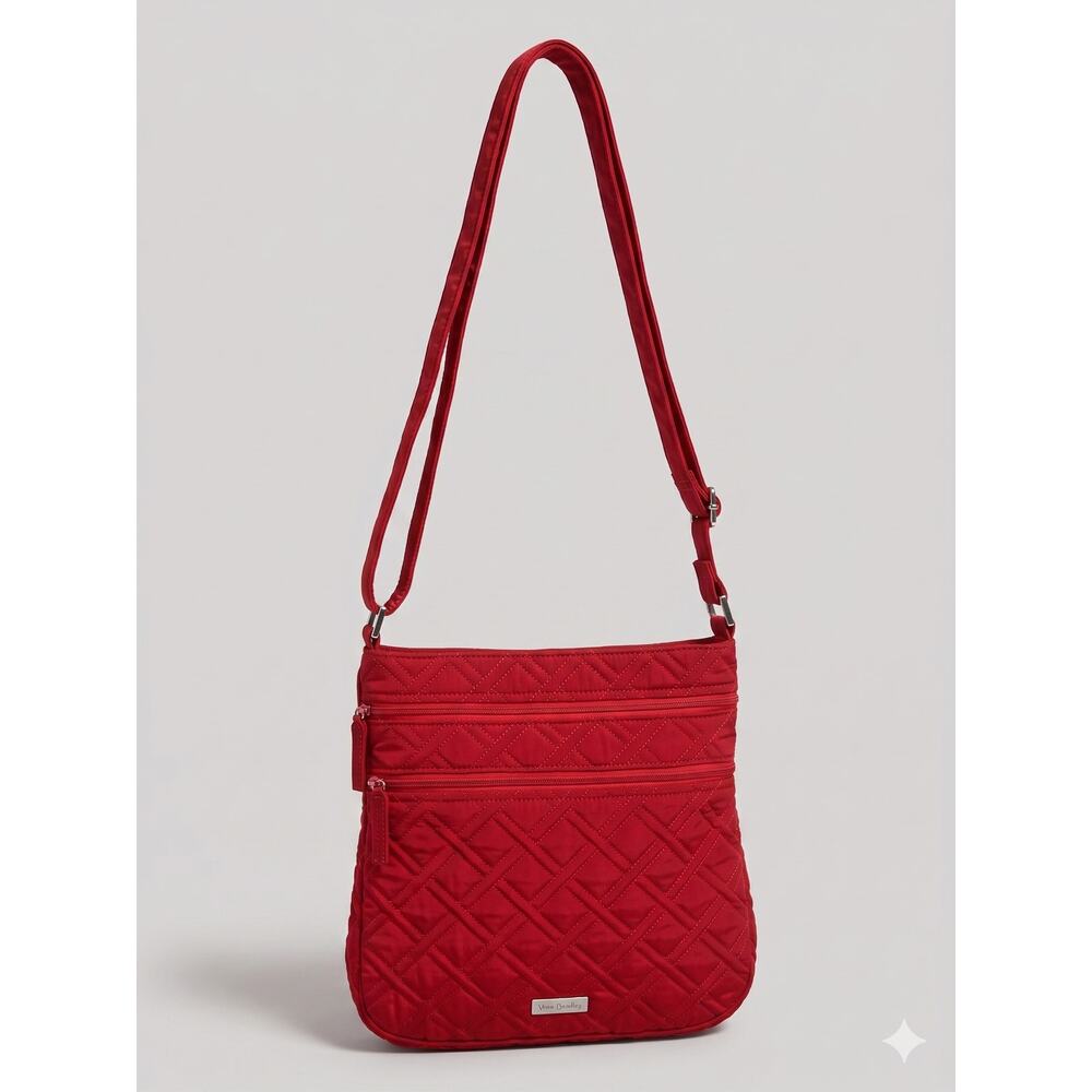 Vera Bradley‎ Womens OS Preppy Minimalist Staple Quilted Crossbody Purse Bag
